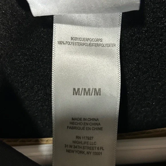 Reebok Quarter Zip Pullover Jacket Women's Medium Training Activewear Top Black - Picture 9 of 13